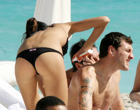 Melissa Satta at the Beach Showing Off Her Ass at the Beach of the Day