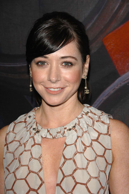 Here are some pictures of Alyson Hannigan pretending that she wasn't born