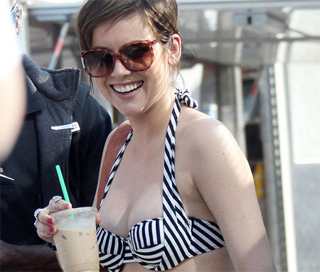 Jessica Stroup Covered Up in a Bikini of the Day