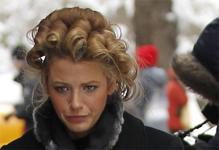 Blake Lively in Curlers Porn of the Day Friday January 28th 2011