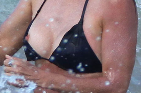 Courtney Cox Mom Bikini Tit Slip of the Day