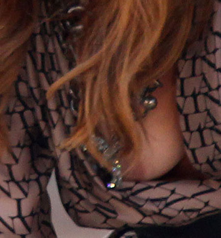 Jennifer Lopez Nipple Slip on German TV of the DAy
