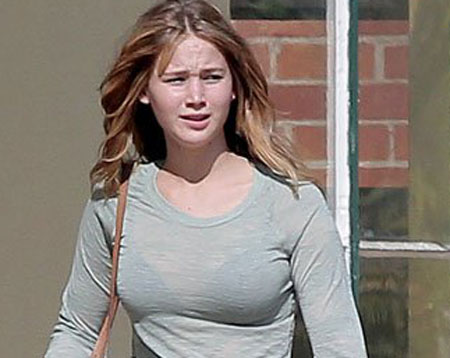 Jennifer Lawrence although really not hot or interesting is about to blow 