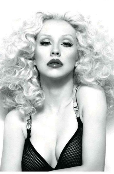 These are some heavily phooshopped pics of Christina Aguilera and her